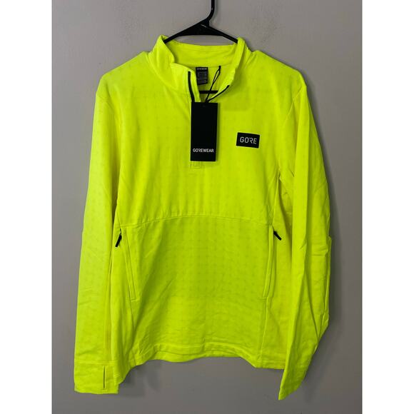 New Gorewear Everyday Thermo 1/4 Zip, Neon Yellow Size Large - Picture 1 of 3